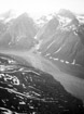 Glaciers flow out of the mountains of Denali National Park, Alaska