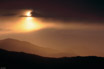 A clearing summer storm over the foothills of the Italian Alps